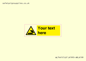 Custom Warning submerged objects in watercraft areas